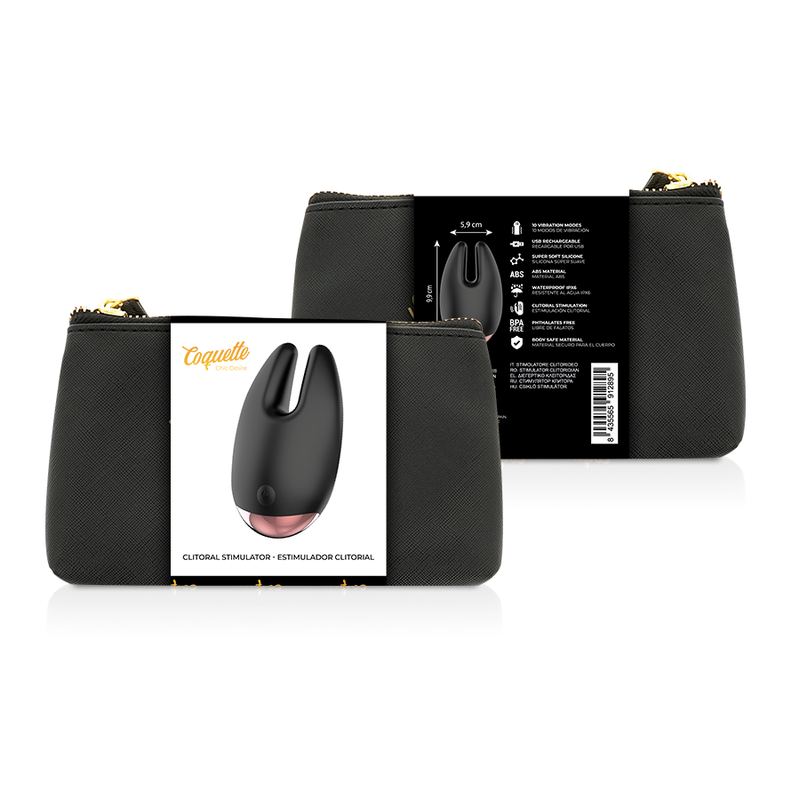 COQUETTE CHIC DESIRE ESTIMULADOR CL TORIS BLACK / GOLD - Image 2