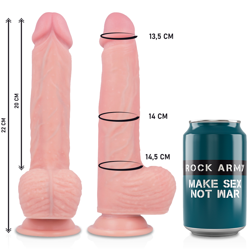 ROCKARMY - LIQUID SILICONE PREMIUM HAWK REALISTA 22 CM -O- 4.6 CM - Image 2