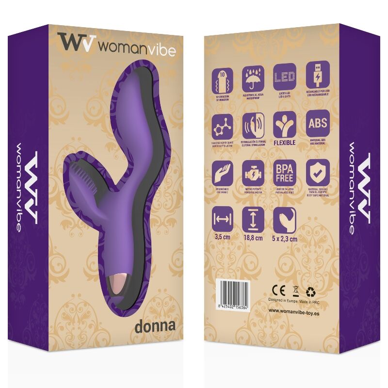 WOMANVIBE DONNA VIBRADOR DE SILICONE RECARREGÁVEL - Image 3