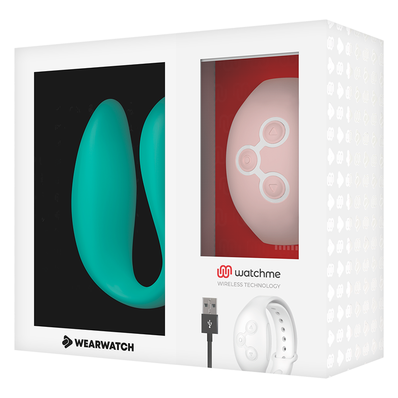 WEARWATCH DUAL PLEASURE WIRELESS TECHNOLOGY WATCHME LIGHT AQUAMARINE / CORAL - Image 4