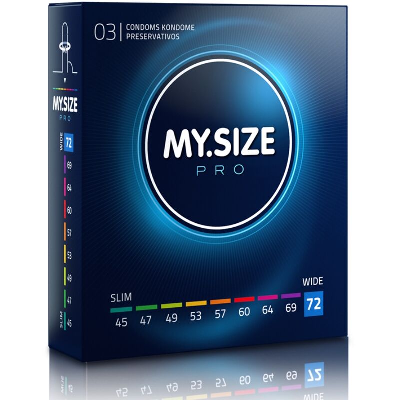POTENTE - MY SIZE - PRO PRESERVATIVOS 72 MM 3 UNIDADES