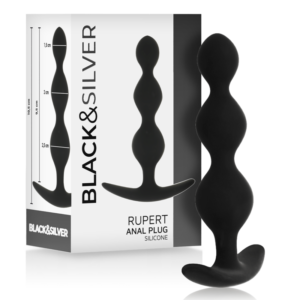 POTENTE - BLACK&SILVER - CORRENTE DE BOLA ANAL RUPERT 10 CM