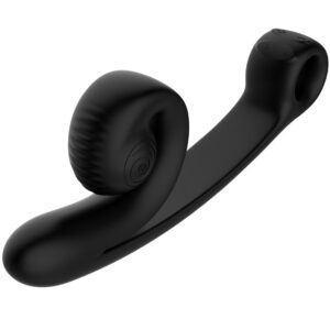 POTENTE - SNAIL VIBE - VIBRADOR CURVO PRETO