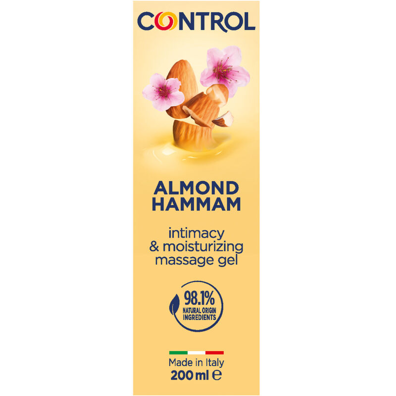 POTENTE - CONTROL - GEL DE MASSAGEM HAMMAM DE AMÊNDOA 3 EM 1 200 ML