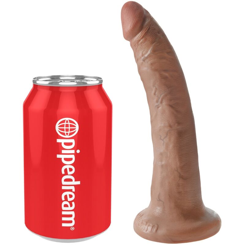 POTENTE - KING COCK - PÊNIS REALÍSTICO 17.5 CM CARAMELO