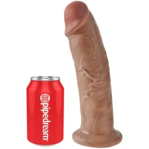 POTENTE - KING COCK - PÊNIS REALÍSTICO 24 CM CARAMELO