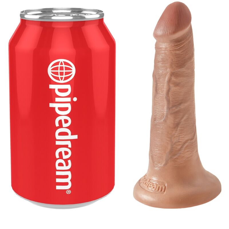 POTENTE - KING COCK - PÊNIS REALÍSTICO 12 CM CARAMELO