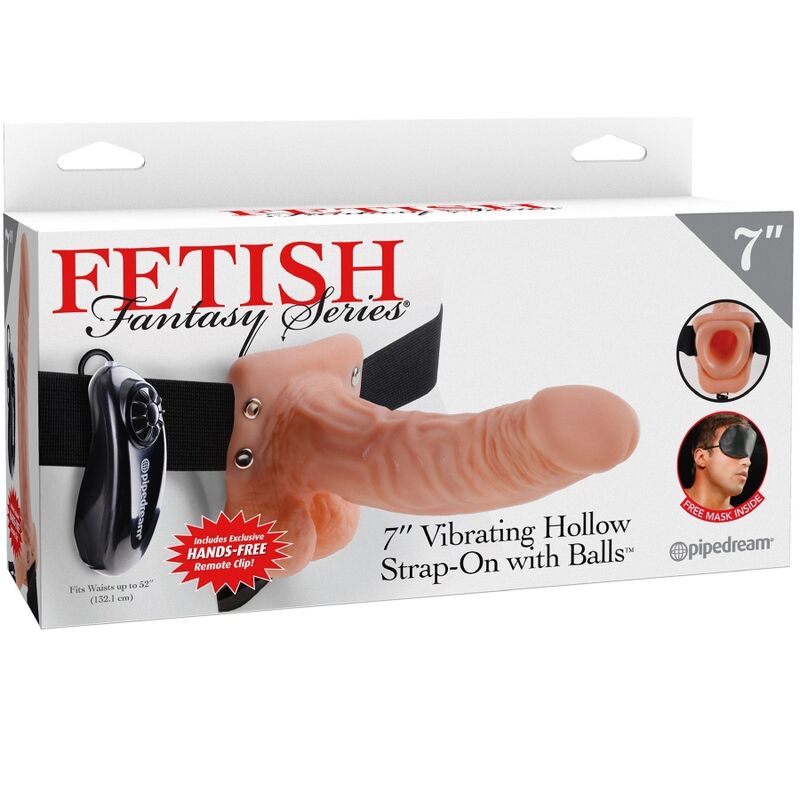 POTENTE - FETISH FANTASY SERIES - ARNÊS AJUSTVEL COM CONTROLE REMOTO PÊNIS REALISTA COM TESTÍCULOS 17