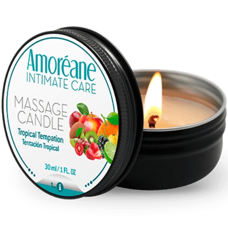POTENTE - AMOREANE - VELA DE MASSAGEM TENTAÇÃO TROPICAL 30 ML