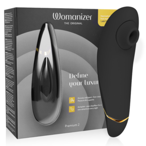 POTENTE - WOMANIZER - PREMIUM 2 ESTIMULADOR CLITORIAL PRETO