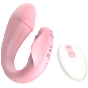 POTENTE - ARMONY - FRESHFUN CICI STAP-ON VIBRADOR CONTROLE REMOTO E APLICATIVO 10 VIBRAÇÕES ROSA