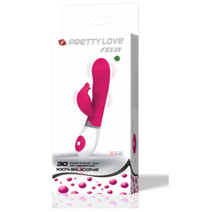 POTENTE - PRETTY LOVE - VIBRADOR COM ESTIMULADOR FELIX