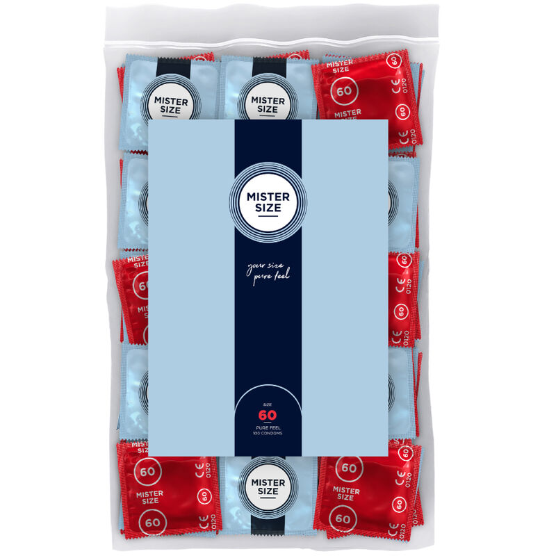 POTENTE - MISTER SIZE - PRESERVATIVO TAMANHO XL 60 MM (100 UNIDADES)