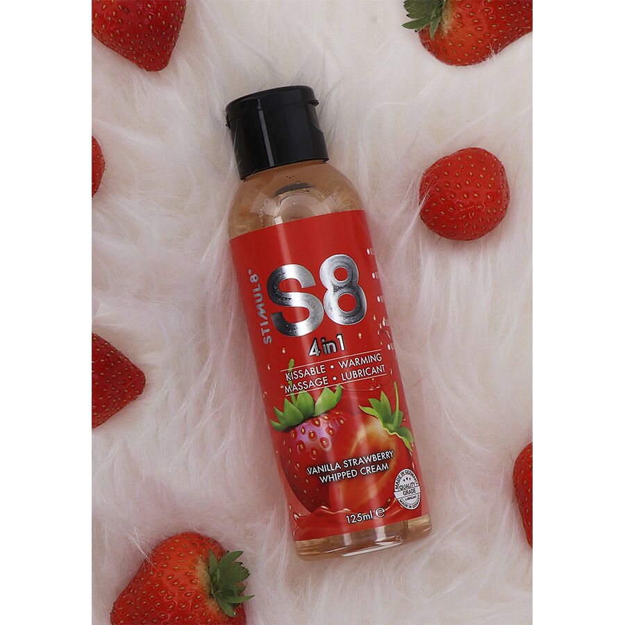 STIMUL8 - S8 LUBRIFICANTE 4 EM 1 DE SOBREMESA DE MORANGO 125 ML - Image 2
