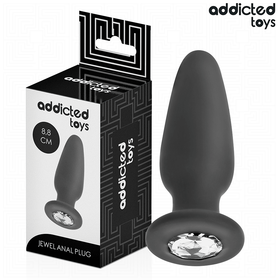 POTENTE - ADDICTED TOYS - PLUG ANAL COM JOIA TAMANHO S 8