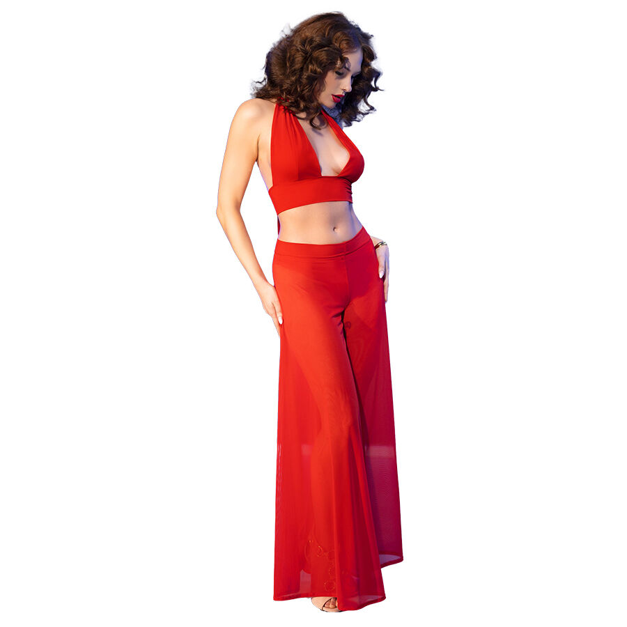 CHILIROSE - CR 4857 CONJUNTO DE BLUSA E CALÇA VERMELHA TAMANHO G - Image 2