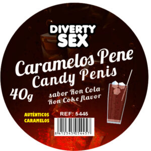 POTENTE - DIABLO PICANTE - 20 DOCES DE PÊNIS COM SABOR RON COLA