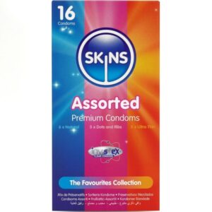 POTENTE - SKINS - PACOTE COM 16 PRESERVATIVOS PREMIUM VARIADOS