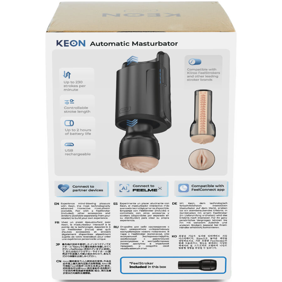 KIIROO - KEON WIFI COMBO MASTURBADOR AUTOMÁTICO + FEEL STROKER - Image 2