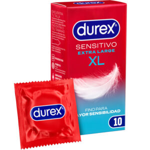 POTENTE - DUREX - PRESERVATIVOS SENSITIVE XL EXTRA LONGO 10 UNIDADES