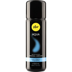 POTENTE - PJUR - LUBRIFICANTE À BASE DE ÁGUA AQUA 500 ML