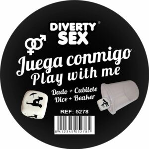 POTENTE - DIABLO PICANTE - DADO DURO BRANCO COM POSIÇÕES E CUBO