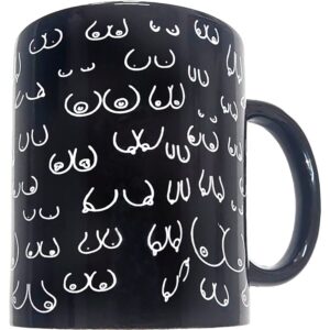 POTENTE - DIABLO PICANTE - CANECA BOOBS PRETA 370 ML