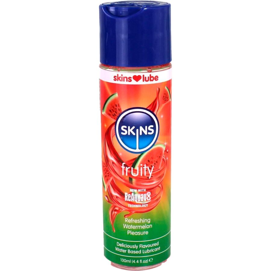 POTENTE - SKINS - LUBRIFICANTE À BASE DE ÁGUA COM SABOR DE MELANCIA 130 ML