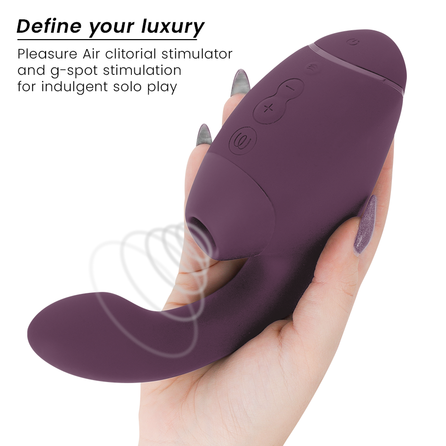 WOMANIZER - DUO NEXT Estimulador Duplo de Clitóris e Ponto G Roxo Escuro - Image 3