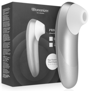 POTENTE - WOMANIZER - PRO VIBRANT CLITORIAL STIMULATOR CINZA PRATEADO