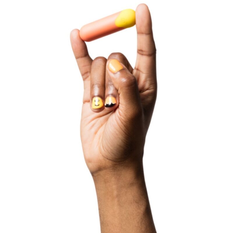 ROMP - RIOT MULTIFUNCIONAL VIBRATÓRIO BULLET LARANJA + AMARELO - Image 3