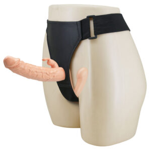 POTENTE - BAILE - CHARLOTTE HOLLOW DUPLA PENETRAÇÃO STRAP-ON CARNE