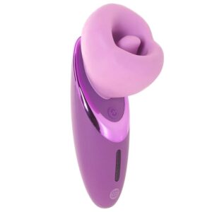 POTENTE - FANTASY FOR HER - VIBRADOR SUGIDOR DE PRAZER ROXO