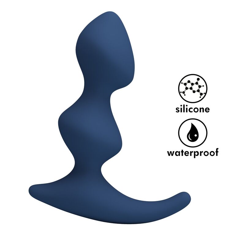 POTENTE - MR PLAY - PLUG ANAL AZUL ERGONÔMICO