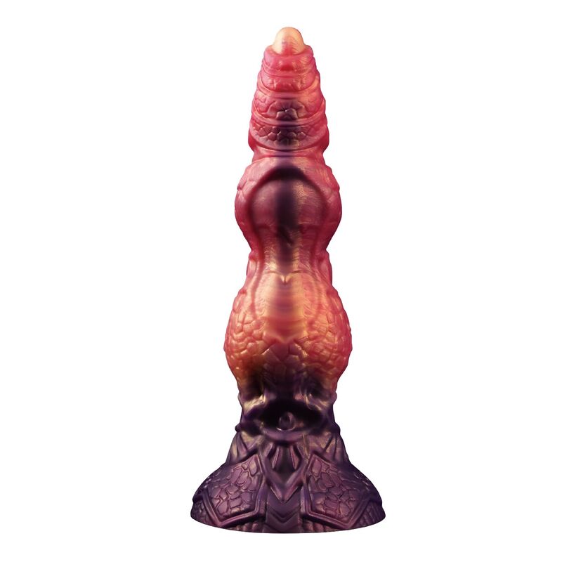POTENTE - POWER MONSTERS - SAVAGE BEASTLORD TRICOLOR FANTASY SILICONE DILDO 24 CM Ø 5 CM