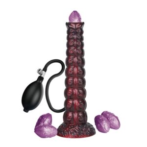 POTENTE - POWER MONSTERS - VOIDCLAW BRUTE BICOLOR DILDO DE SILICONE INFLÁVEL FANTASIA 29 CM Ø 5