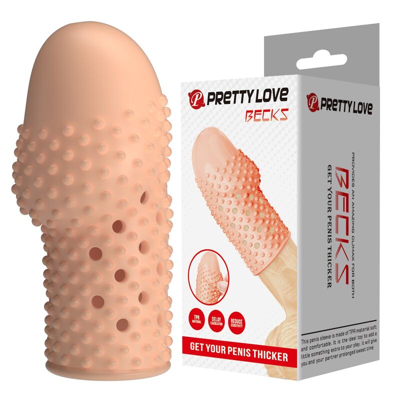 POTENTE - PRETTY LOVE - CAPA PENIANA PARA NERD DEIXE SEU PÊNIS MAIS GROSSO COR NATURAL