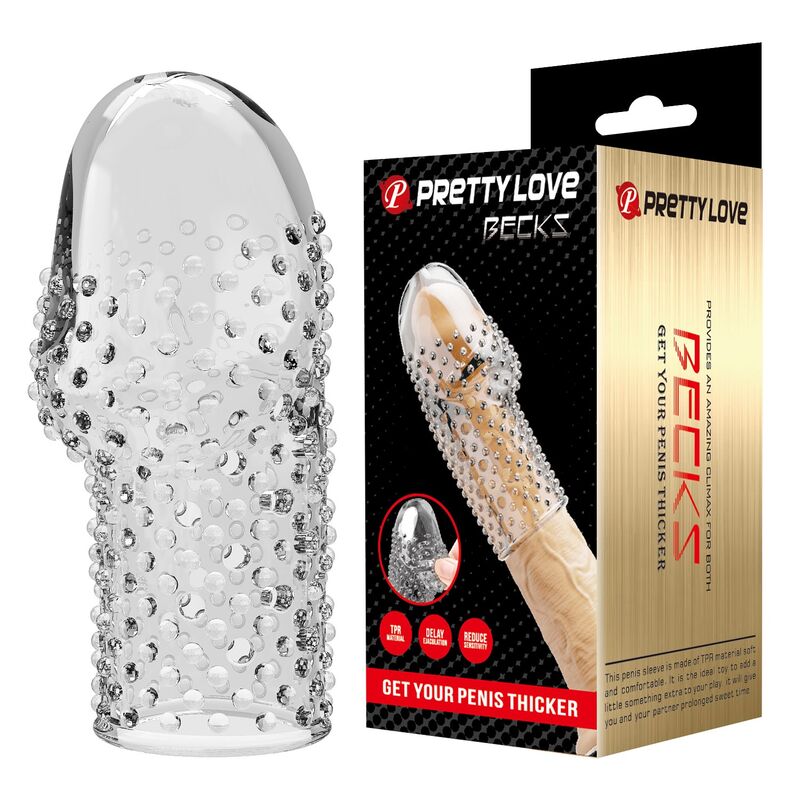 POTENTE - PRETTY LOVE - CAPA PENIANA PARA NERD: DEIXE SEU PÊNIS MAIS GROSSO E TRANSPARENTE
