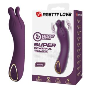 POTENTE - PRETTY LOVE - VIBRADOR RECARREGÁVEL LUNAO COM 10 FUNÇÕES ROXO