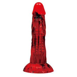 POTENTE - POWER MONSTERS - DILDO FANTASIA MINOTAURO COM VENTOSA 21 CM Ø 5 CM VERMELHO E PRETO