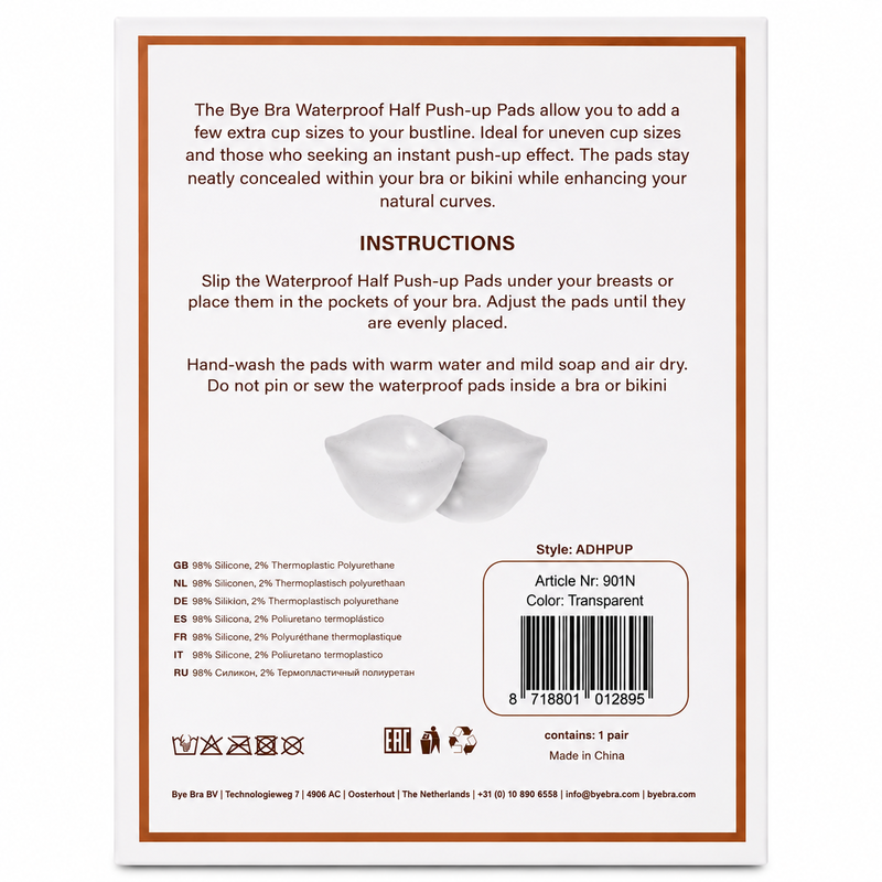 BYE-BRA - SEMI PADS PUSH-UP TRANSPARENT - Image 4
