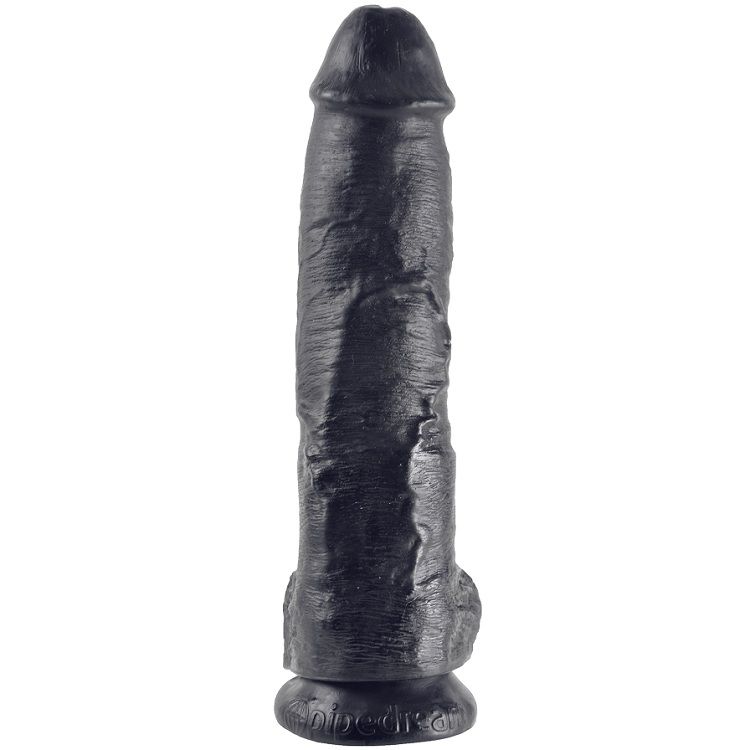 KING COCK - DILDO PRETO COM BOLAS 25.4 CM - Image 2