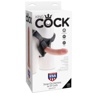 POTENTE - KING COCK - HARNESS COM PÊNIS NATURAL REALISTA 20