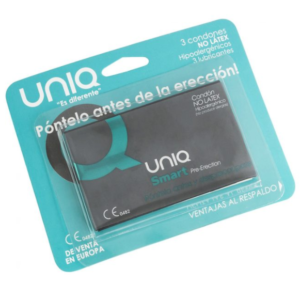 POTENTE - UNIQ - SMART LATEX FREE PRE-ERECTION CONDOMS 3 UNITS