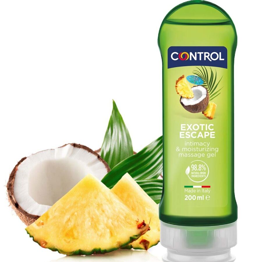 POTENTE - CONTROL - 2 EN 1 MASSAGEM & PRAZER EXÓTICO 200 ML