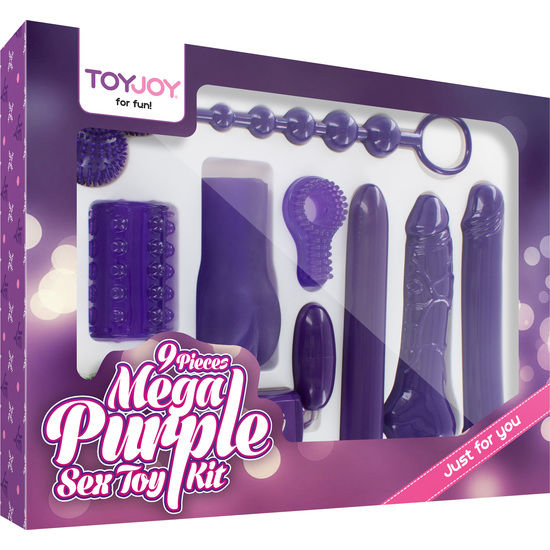 POTENTE - TOYJOY - SÓ PARA VOCÊ KIT DE BRINQUEDOS SEXUAIS MEGA ROXO