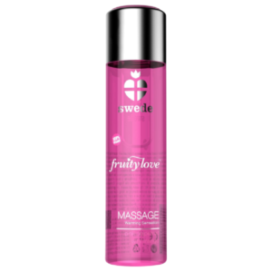 POTENTE - SWEDE - FRUITY LOVE EFEITO DE AQUECIMENTO ÓLEO DE MASSAGEM ROSA FRAMBOESA E RUIBARBO 120 ML