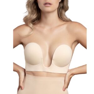 POTENTE - BYE-BRA - SUTI SEM ALAS EN U BEIGE COPO A
