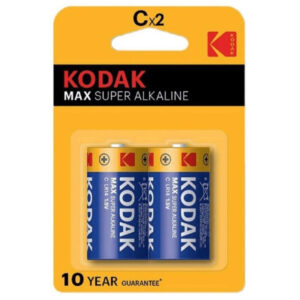 POTENTE - KODAK - BATERIA ALCALINA MAX C LR14 2 UNIDADES