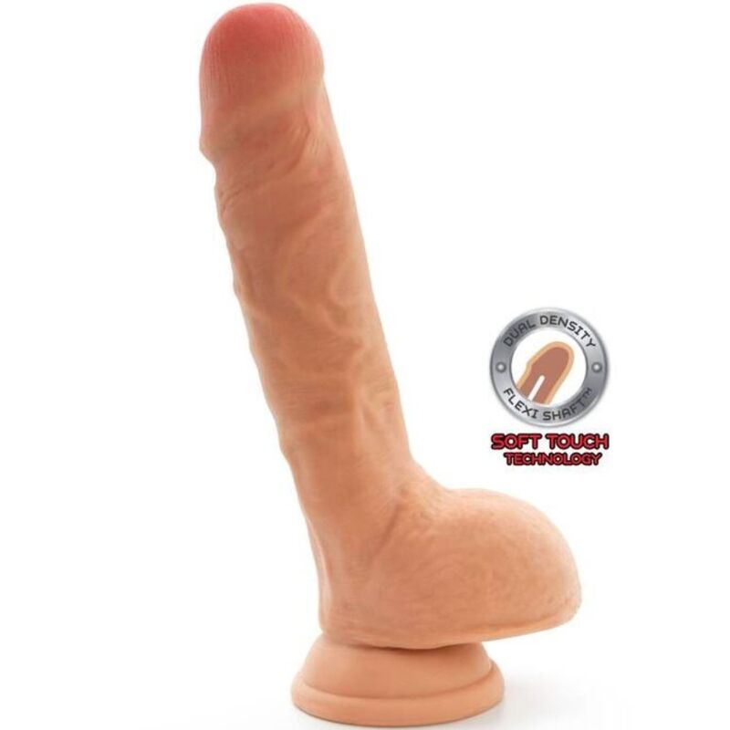 POTENTE - GET REAL - DILDO DE DUAL DENSIDADE PELE DE BOLAS DE 18 CM